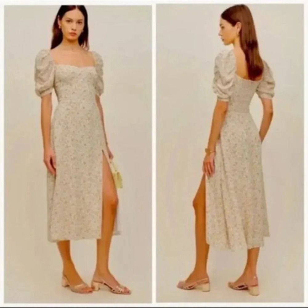 Reformation Bandit Floral Midi Dress In Lima Size 0 B46
